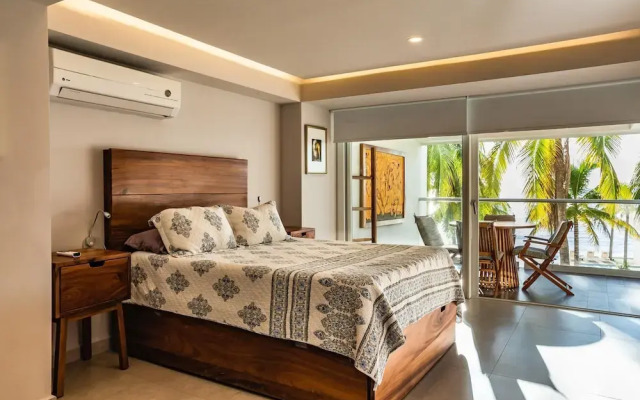 Apto moderno 1 hab Playa y alberca en PV