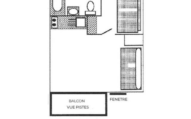 Appartement Les Menuires, 1 pièce, 4 personnes - FR-1-452-52
