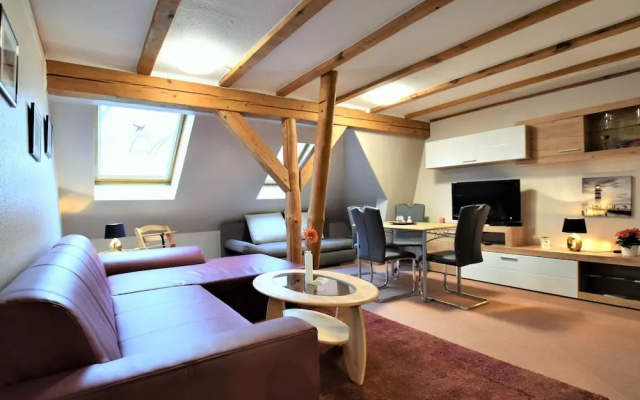 Ferienwohnung in Grundshagen mit Garten