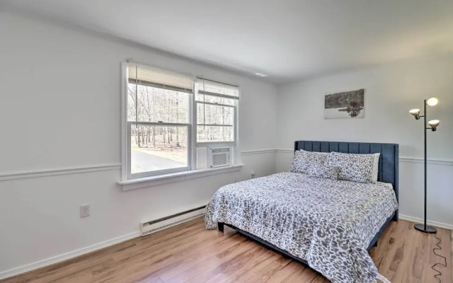 Sleek Albrightsville Home w/ Deck, Game Room