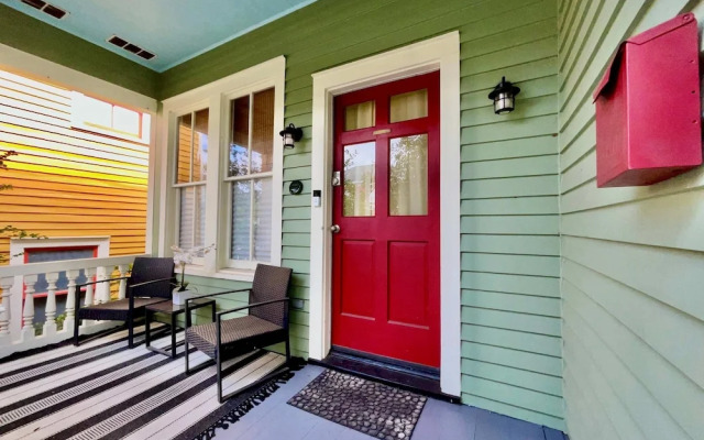 Verdant Red Door Retreat