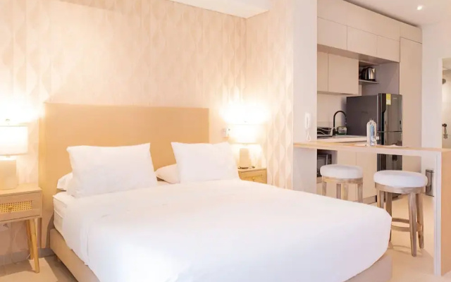 w Comfortable Loft w Balcony in Crespo