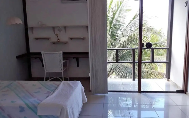 Casa na Praia de Taperapuan com piscina vista Mar