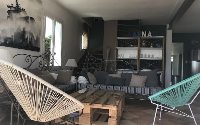 Villa Carnac face mer