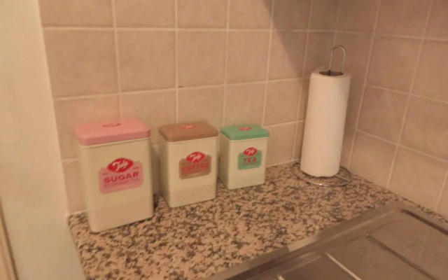 Studio, E104 with double bed, kitchen & shower room, sunny balcony