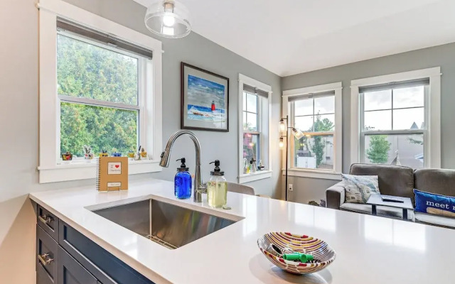 Walk to Dtwn: Charlevoix Condo w/ Fireplace