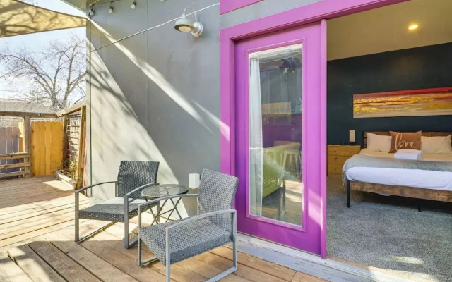 Deck & Home Office: Walkable Albuquerque Home