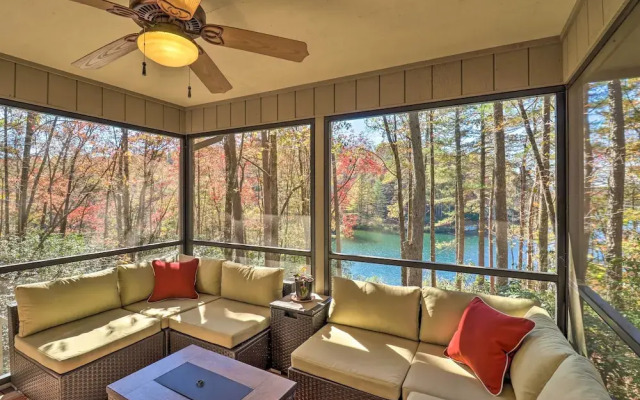 Festive Lakefront Escape: Blue Ridge Holiday Home