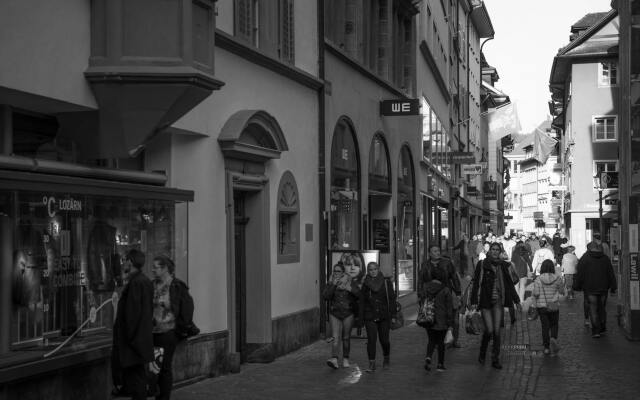 Отель Central Luzern Швейцария, Люцерн - отзывы, цены и фото номеров - забронировать отель Central Luzern онлайн вид на фасад