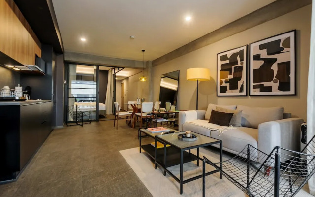 w Engaging 1BR w Terrace in Tabacalera