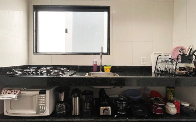 The Férias Loft confortável c cozinha