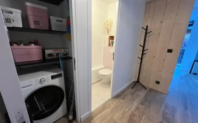 Appartement 1 chambre Les Houches aux pieds des pistes vue montagne