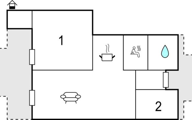 Awesome Apartment in Rechlin With 2 Bedrooms, Sauna and Wifi