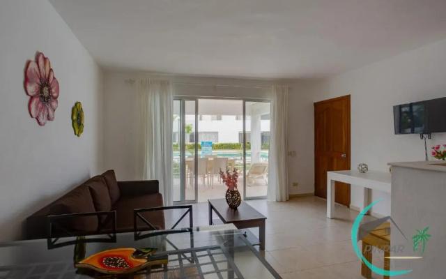 Close To The Beach! Pink Apartment,2Br,2Bt
