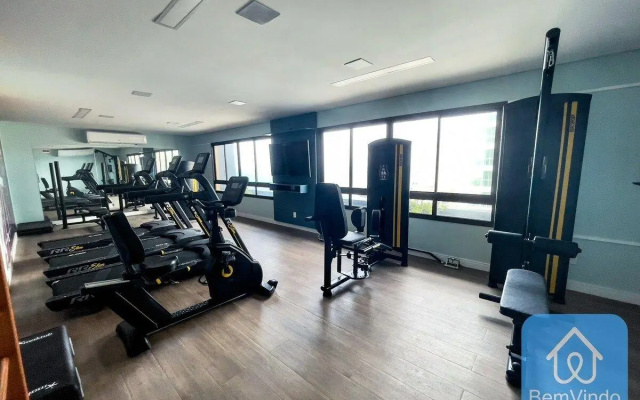 Studio luxuoso com bela vista mar no Smart Barra