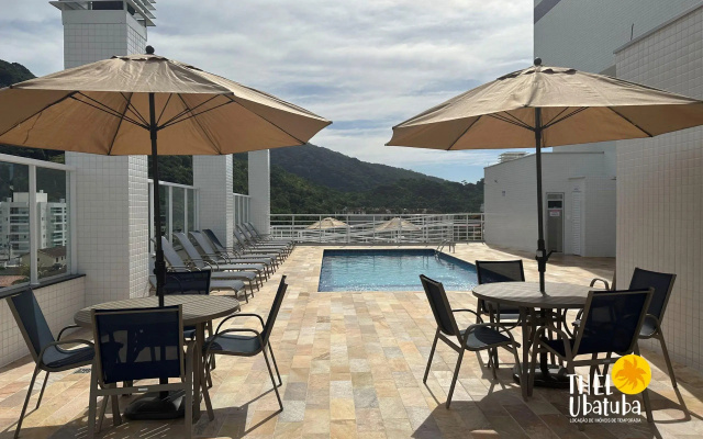 Apto Novo c/ Ar e Piscina  Toninhas Ubatuba