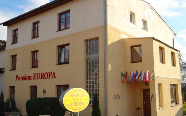 Отель Pension Europa Прага вид на фасад