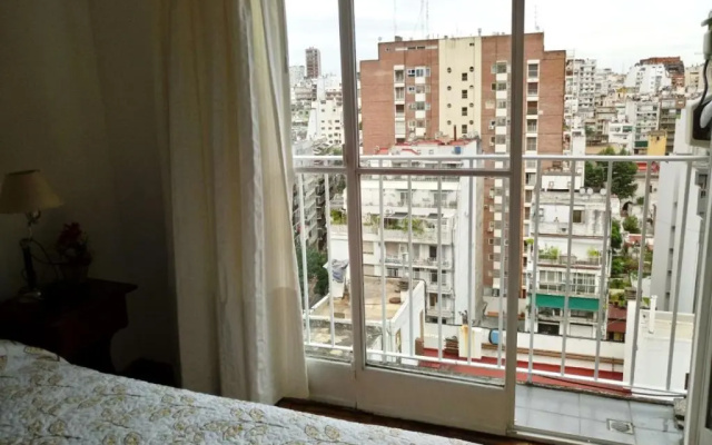 Departamento 1 ambiente luminoso en Recoleta - Piso 14