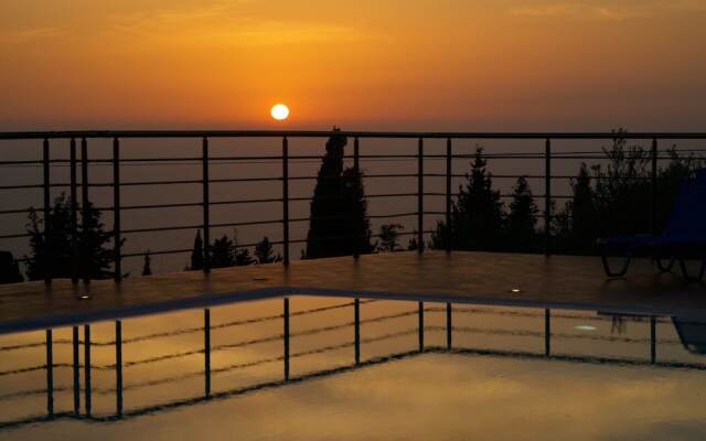 Studios Vrionis Panoramic Sunset In Kefalonia Greece From - 