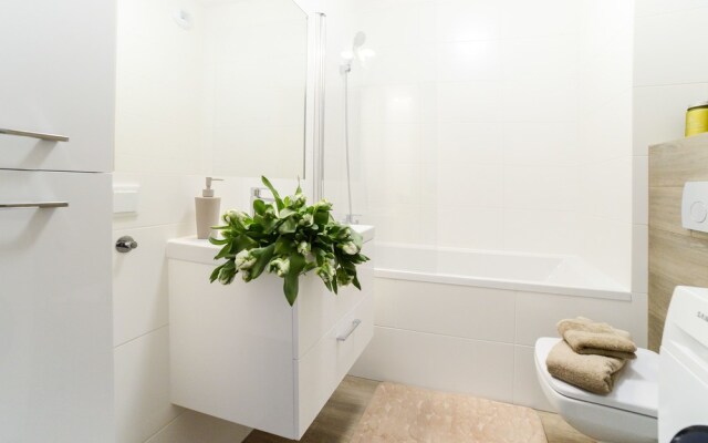 Отель Comfortable Apartment in Warsaw Польша, Варшава - отзывы, цены и фото номеров - забронировать отель Comfortable Apartment in Warsaw онлайн ванная