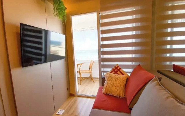 Flat Beira-mar com Varanda Piscina e Academia
