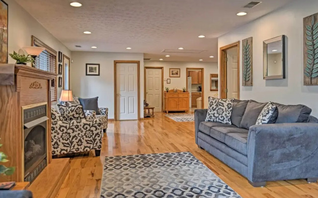 Riverfront Elkins Home w/ Fireplace & Deck!