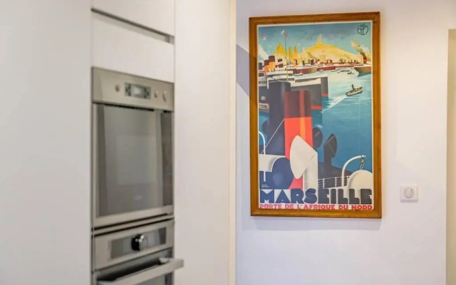 Appartement 5*, Climatisé, avec Terrasse au quartier Le Panier