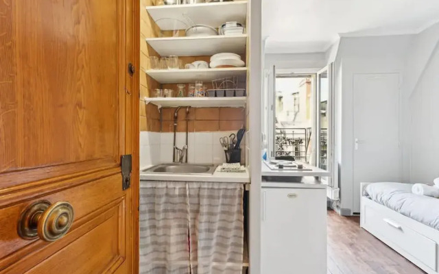 Charming Studio- Balcony in Montmartre- Mobility