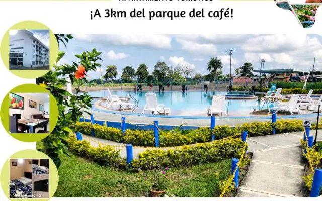Apartahotel a 2 km del Parque del Café, 104A