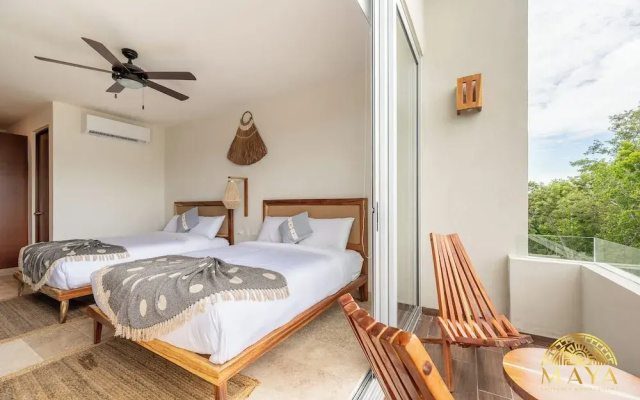 NHOA 305A Lux 2BR Pool View Aldea Zama