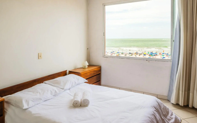 Apto Pé Na Areia Com Linda Vista Frente Mar Cel403