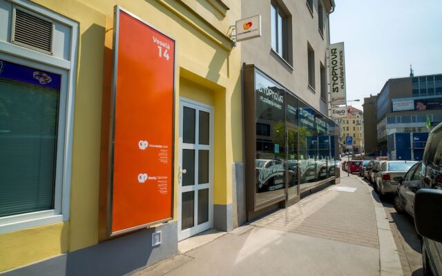 Апартаменты Internesto Apartments Downtown Брно вид на фасад