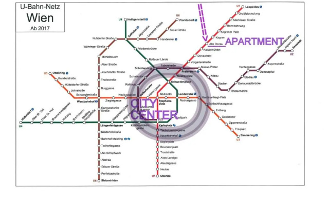 ZENTRUMNAH direkt an UBAHN bei UN-VIC und am BADESTRAND
