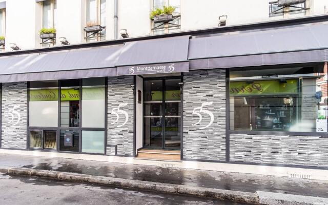Отель le 55 Montparnasse Hôtel Франция, Париж - 8 отзывов об отеле, цены и фото номеров - забронировать отель le 55 Montparnasse Hôtel онлайн вид на фасад