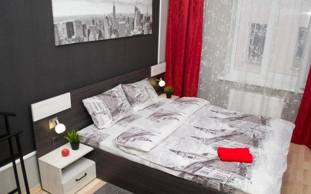 Modern Red Apartment