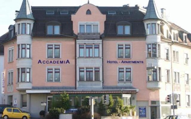 Апартаменты Accademia Apartments Цюрих вид на фасад
