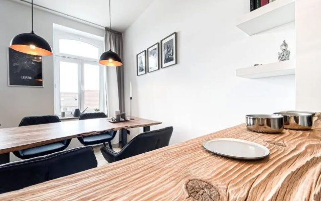 Luxus-Apartment in Leipzig mit Privat-Parkplatz