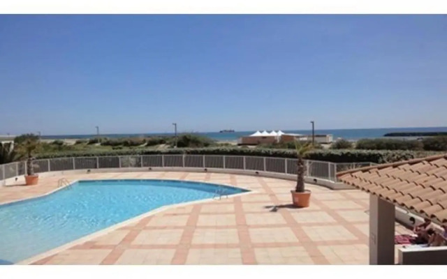 Languedoc Immobilier Appartement Vue Mer Plage Piscine Rochelongue - St152