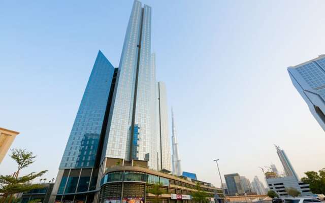 Отель Kennedy Towers - Central Park Towers Дубай вид на фасад