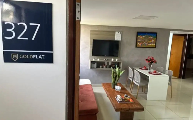 Flat 327-GF na praia de Cabo Branco