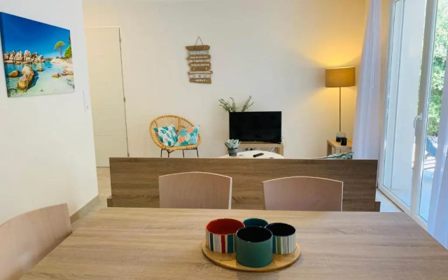 Villa T3 A Leccia maquis piscine
