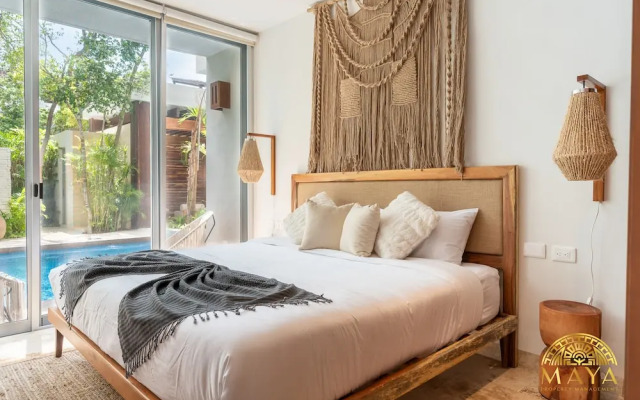 NHOA 107A Lux 2BR Condo Pool access in Aldea Zama