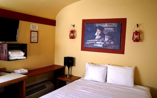 Railcar on Historic Route 66