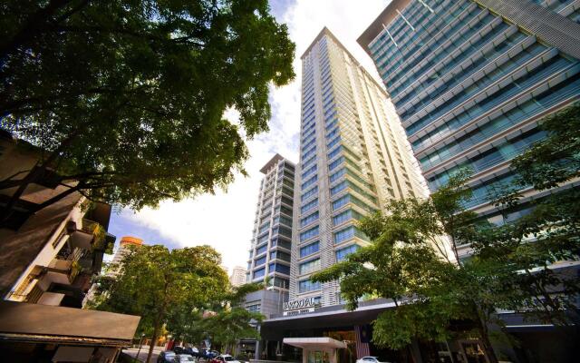 Отель PARKROYAL Serviced Suites Kuala Lumpur Малайзия, Куала-Лумпур - 1 отзыв об отеле, цены и фото номеров - забронировать отель PARKROYAL Serviced Suites Kuala Lumpur онлайн вид на фасад