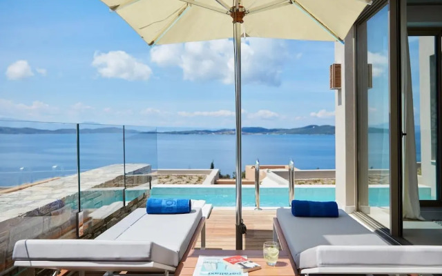 Excellent Halkidiki Villa Junior Pool Villa 1 1 Bedroom Stunning Sea Views Ouranoupoli