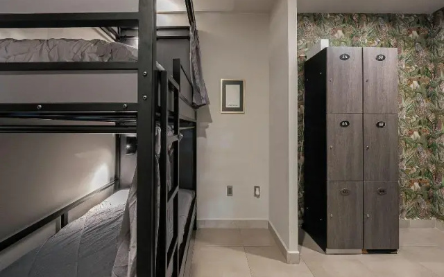Bed in mixed room near Coyoacan