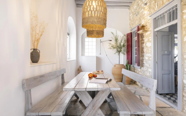 Villa Gaia Syros | 1800's Stone Building