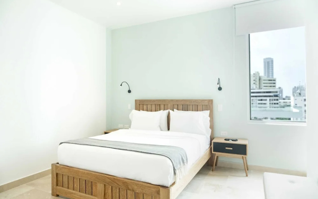 w Trendy 2BR in the Heart of Bocagrande