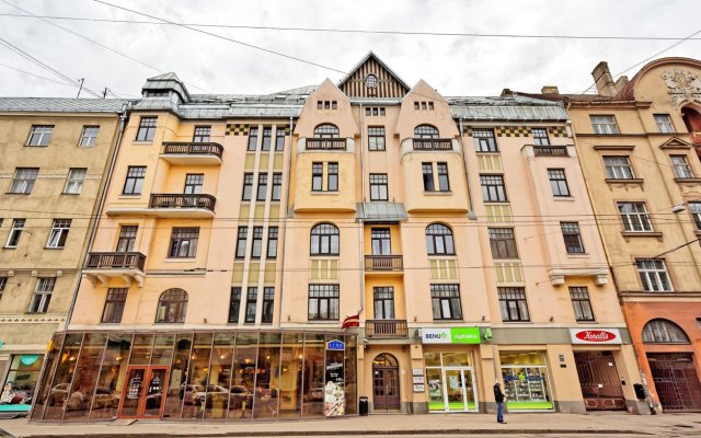 Отель Rigaapartment Gertruda Латвия, Рига - 2 отзыва об отеле, цены и фото номеров - забронировать отель Rigaapartment Gertruda онлайн вид на фасад