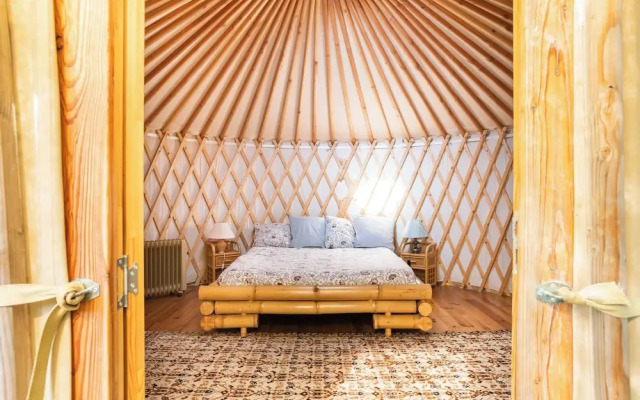 Room-a Yurt Among Olive Trees and the se
